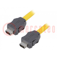 Cable; ix Industrial enchufe x2; PVC; Kat: 6a; 1m; enchufe; enchufe