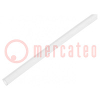 Insulating tube; silicone; transparent; -50÷200°C; Øint: 1mm