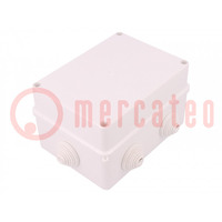 Enclosure: junction box; X: 118mm; Y: 157mm; Z: 94mm; wall mount