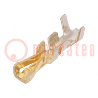 Contact; female; gold-plated; 30AWG÷26AWG; Minitek; cut from reel