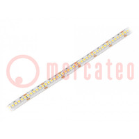 LED tape; white neutral; 3528; 24V; LED/m: 240; 10mm; white PCB