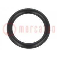 Joint O-ring; caoutchouc NBR; Thk: 2,5mm; Øint: 14mm; noir