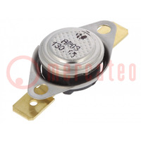 Sensor: thermostat; SPST-NC; 130°C; 16A; 250VAC; connectors 6,3mm