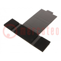 Box with foam lining; ESD; 100x60x15mm; cardboards; black