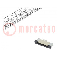 Connector: FFC/FPC; verticaal; PIN: 16; ZIF; SMT; 500mA; vertind