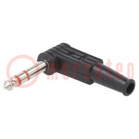 Conector: Jack 6,3mm; enchufe; macho; stereo; vías: 3; para soldar