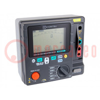 Meter: insulation resistance; LCD; VAC: 30÷600V; VDC: 30÷600V; IP65