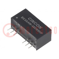 Converter: DC/DC; 3W; Uin: 18÷74V; Uout: 5VDC; Uout2: -5VDC; THT; EC