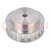 Belt pulley; AT10; W: 16mm; whell width: 31mm; Ø: 74.55mm; aluminium