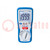Medidor: impedancia de bucle de cortocircuito; LCD; 3,5 dígitos