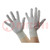 Protective gloves; ESD; S; Features: dissipative; grey (bright)
