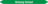 Mini-Rohrmarkierer - Heizung Vorlauf, Grün, 0.8 x 10 cm, Polyesterfolie, Seton