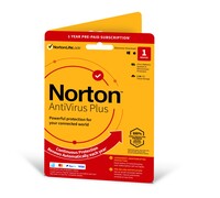 NortonLifeLock Norton AntiVirus Plus | 1 Device | 1 Year Subscription with Automatic Renewal | 2 GB Cloud Backup | PC/Mac | Password Manager