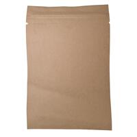 Paper Bags - Brown Paper Resealable Bags - (h)279 x (w)203mm