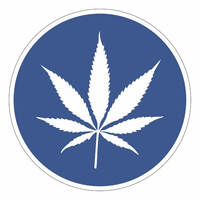 Hinweisschild Cannabis erlaubt, Größe (Durchm.): 20,0 cm