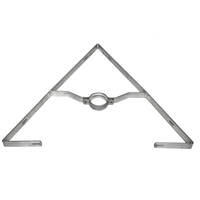 Metallschelle für Dreieckskonstruktion, für Schilder bis zu 75,5 cm Seitenlänge,
