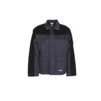 Planam Weld Shield Arbeitsjacke grau schwarz antistatisch mit Schweißerschutz Version: 48 - Größe: 48