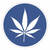 Hinweisschild Cannabis erlaubt, Größe (Durchm.): 10,0 cm