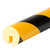 Kantenschutz Schutzprofile, Profilschutz Kreis Typ B, gelb/schwarz, 500x4x4cm