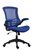 Marlos Mesh Back Office Blue Chair With Folding Arms