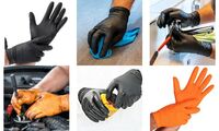 HYGOSTAR Nitril-Handschuh "POWER GRIP", XL, orange,puderfrei (6495416)