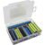 Produktbild zu Box assortimento guaine termorestringenti nero, blu, giallo/verde