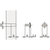 Skizze zu TD2 Türanschlagdämpfer zum Einbohren, Ø8,8 x 2,5 Bohrmaß ø5 x 9 transparent
