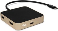 USB-C Travel Dock (5 portów, pass through 60W) Gold