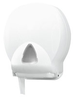 Produktabbildung - Spender - Toilettenpapierspender Jumbo, weiß, Kunststoff, 380 x 325 x 145 mm