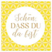 ARTEBENE 133359 Serviette Weiß, Gelb