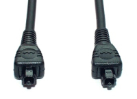 e+p LLK 115/3 Glasvezel kabel 3 m TOSLINK Zwart