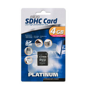 Bestmedia PLATINUM microSDHC Card (SD-Adapter) 4 GB Class6