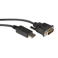 ROLINE DisplayPort Kabel ST-DVI ST 5 m Zwart