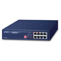 PLANET 10/100/1000 Gigabit Ethernet Switch mit 4-Port 802.3af PoE Injector