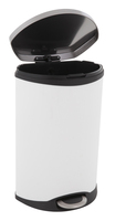 Vepa Bins VB 921850 trash can 50 L Plastic, Stainless steel Stainless steel, White