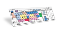 Logickeyboard LKB-MCOM4-CWMU-DE Tastatur USB QWERTZ Deutsch Mehrfarbig