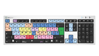 Logickeyboard LKB-MCOM4-AJPU-FR Tastatur USB AZERTY Französisch Silber
