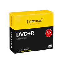 Intenso DVD+R 8.5GB, DL, 8x 8,5 GB DVD+R DL 5 stuk(s)