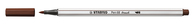STABILO Pen 68 brush rotulador Medio Marrón 1 pieza(s)