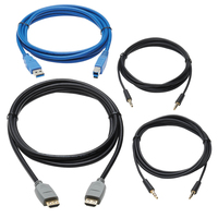 Tripp Lite P785-HKIT06 Juego de Cables KVM HDMI para los KVM B005-HUA2-K y B005-HUA4 de , 4K HDMI, USB 3.2 Gen 1, 3.5 mm, 1.83 m [6 pies]