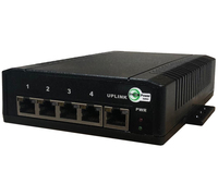 Tycon Systems TP-SW5G-D+ network switch L2 Gigabit Ethernet (10/100/1000) Power over Ethernet (PoE) Black