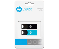 HP v212w USB flash meghajtó 64 GB USB A típus 2.0 Fekete, Kék