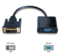 Microconnect DVIDVGA cavo e adattatore video 0,25 m DVI-D VGA (D-Sub) Nero
