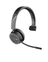 POLY Voyager 4210 UC Headset Bedraad en draadloos Hoofdband Oproepen/muziek USB Type-C Bluetooth Zwart