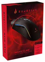 SureFire Hawk Claw myszka Po prawej stronie USB Typu-A Optyczny 6400 DPI