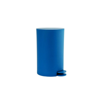 MSV "Osaki Cubo de Basura con Pedal, 3 L, Color Azul Oscuro Rund Polypropylen (PP) Blau