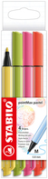 STABILO pointMax Fineliner Medium Grün, Orange, Pink, Gelb