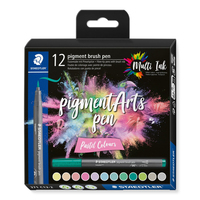 Staedtler Pigment Arts Brush Pen Pastel Colors stylo-feutre Multicolore 12 pièce(s)