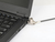 Manhattan Laptopslot (Nano) met 2 sleutels, compatibel met Nano-slot, kabel van 1,5 m, diefstalbeveiliging, stalen kabel met transparante PVC-coating, levenslange garantie