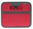 meori Mini Aufbewahrungskorb Quadratisch Polyester Grau, Rot
